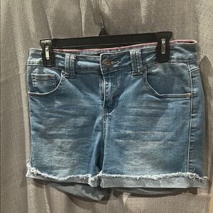 one 5 one Blue Jean Shorts with Rolled Hems